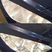 Peugeot 308- Восстановительная полировка пластиковых фар 
