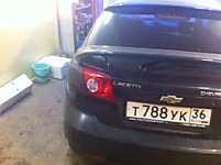 Тонирование задней оптики Chevrolet Lacetti 