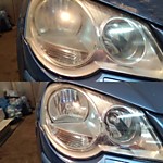 Полировка фар Volkswagen golf