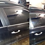 Тонирование задней полусферы и передних боковых стекол Kia Rio XLine в пленку с 5% пропускаемостью