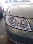 Nissan Almera- Восстановительная полировка пластиковых фар 